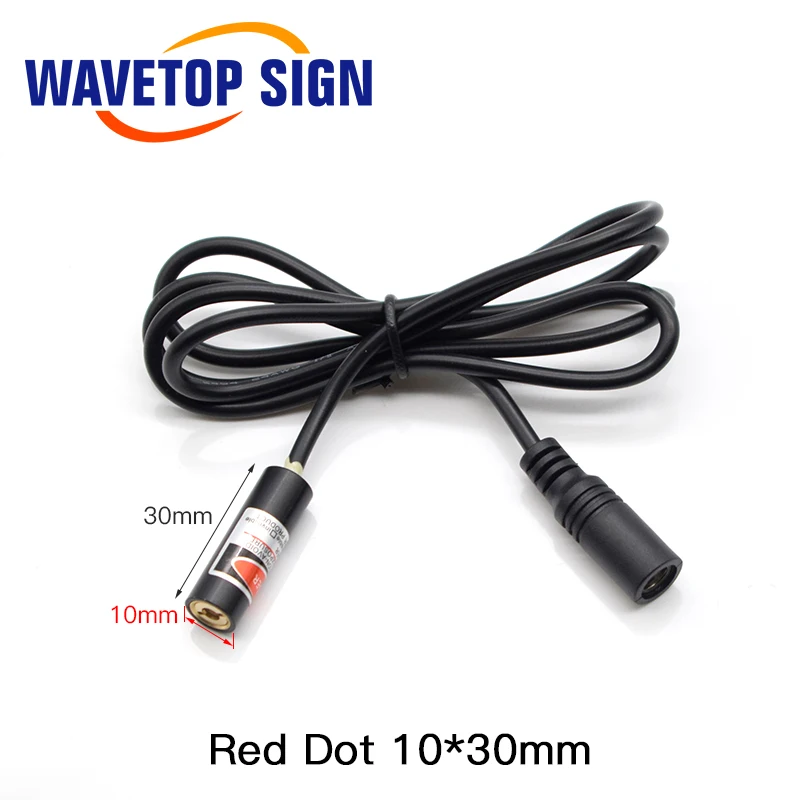 Wavtopsign-Módulo de diodo, conjunto de punto rojo, posicionamiento DC 5V para cabezal de corte de grabado láser Co2 DIY