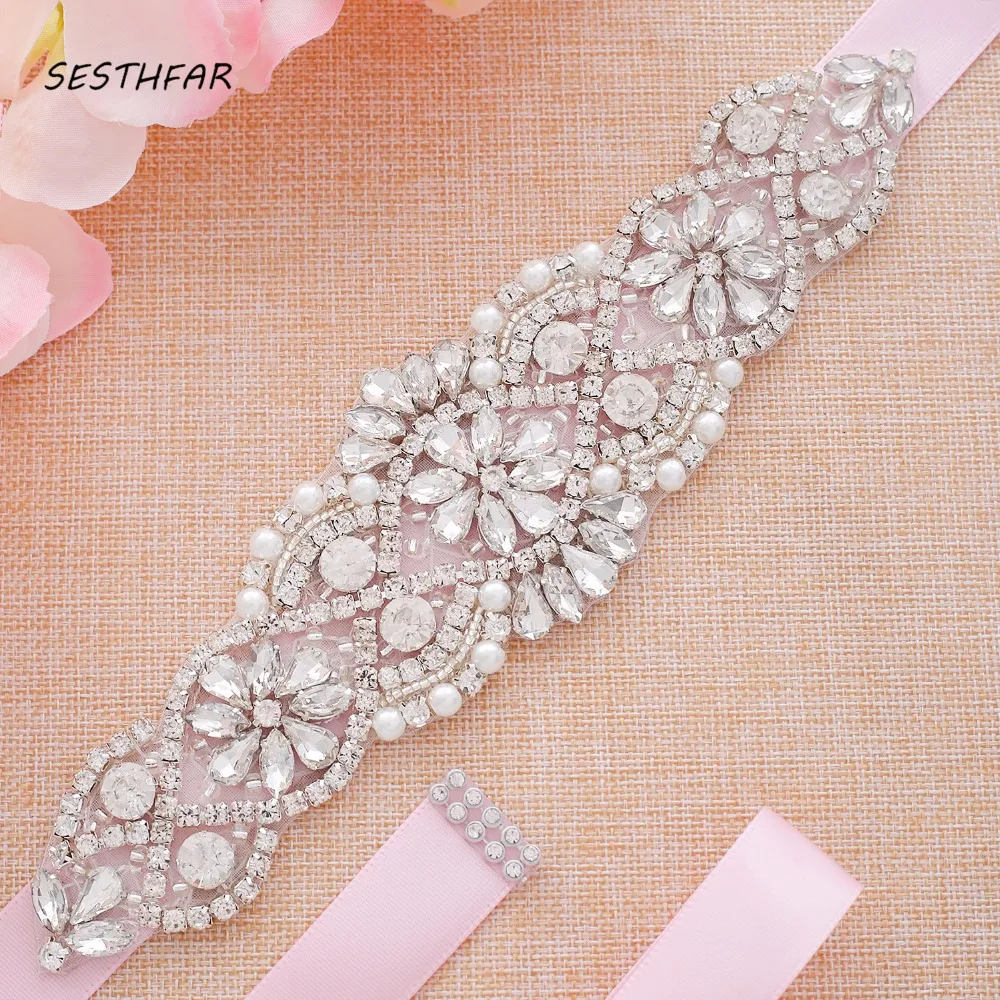 SESTHFAR – ceinture de mariée en strass, ceinture de robe de mariée en diamant, ceinture de mariage en cristal pour accessoires de robe de mariée