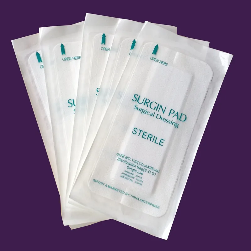 20 stücke Medizinische kaiserschnitt pflege medizinische dressing 12cm 26cm wound care surgical dressing einweg verband