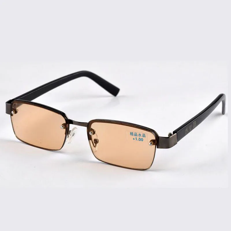 Rimless classic style glass lenses Reading Glasses Plain mirror Men women Unisex Eyewear 0 1.0 1.5 2.0 2.5 3.0 3.5 4.0 image 5