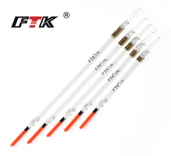 FTK FishingFloat 10PCS/Lot Nylon Plastic Float 1.0g/1.25g/1.5g/1.75g/2.0g Crystal Plastic Fishing Floats Tube Set Fishing Tackle