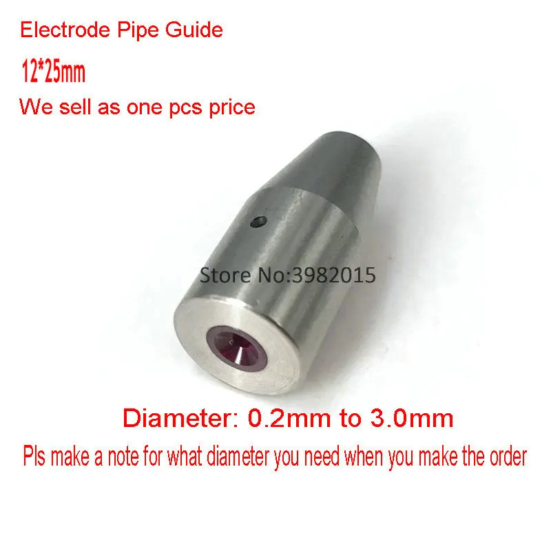Bohren Keramik Elektrode Rubin Rohr Guide OD12 * 25mm Durchmesser 0,20 bis 3,0mm für WEDM Jinma Bohren Maschine