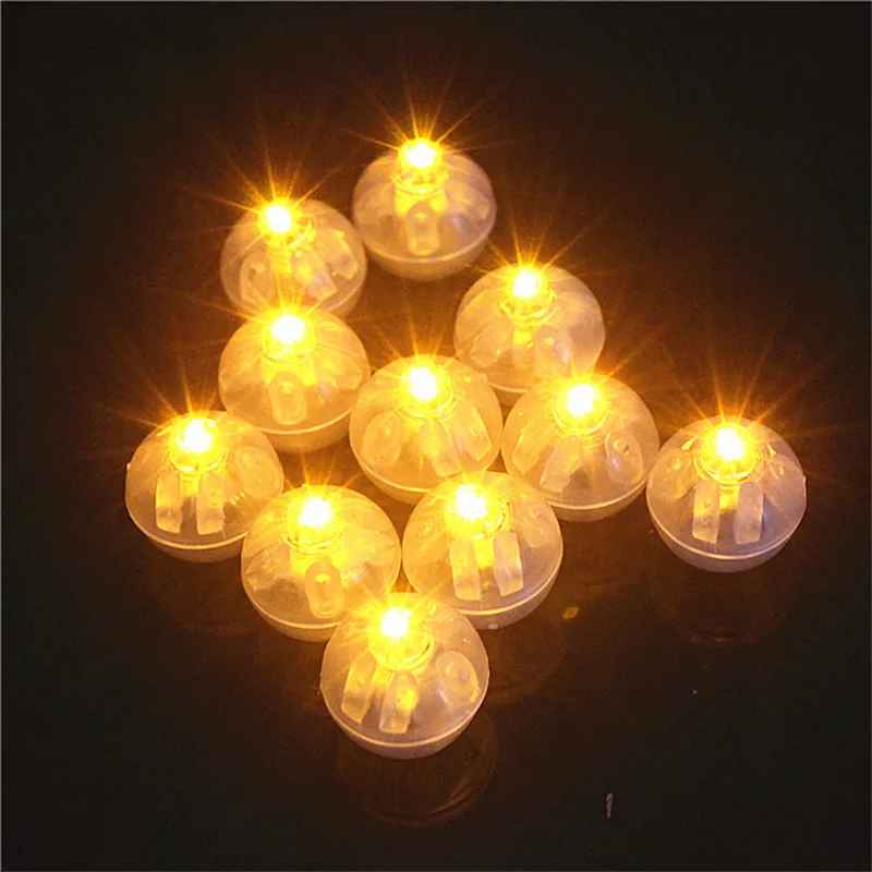 1000 Pcs/ Lot Round Shape RGB Mini Led Flashing Ball Lamps White Balloon Lights for Christmas Party Wedding Decoration