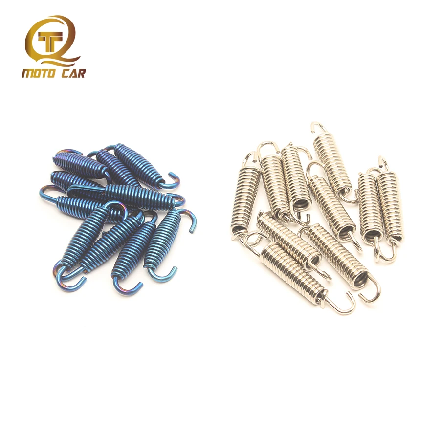 10pc Motorcycle Exhaust Spring Hook Retractable Exhaust Springs Motorcycle for Scooter SC Project Akrapovic Springs Yamaha Honda