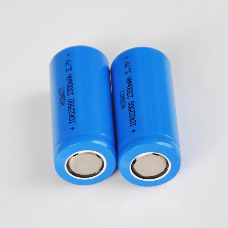 2-5PCS 3.7V 22500 Rechargeable lithium ion battery icr22500 li-ion cell baterias 2300MAH for flashlight electric razor shaver