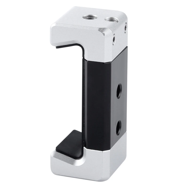 Universal Phone Aluminum Alloy Clamp Holder Bracket with Cold Shoe For 5cm-8.8cm width Smartphones