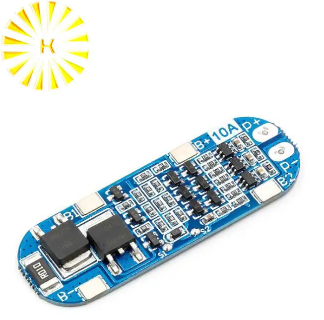 3S 11.1V 12V 12.6V lithium battery protection board Overcharged Over-discharge Short-circuit 10A current limiting Connector