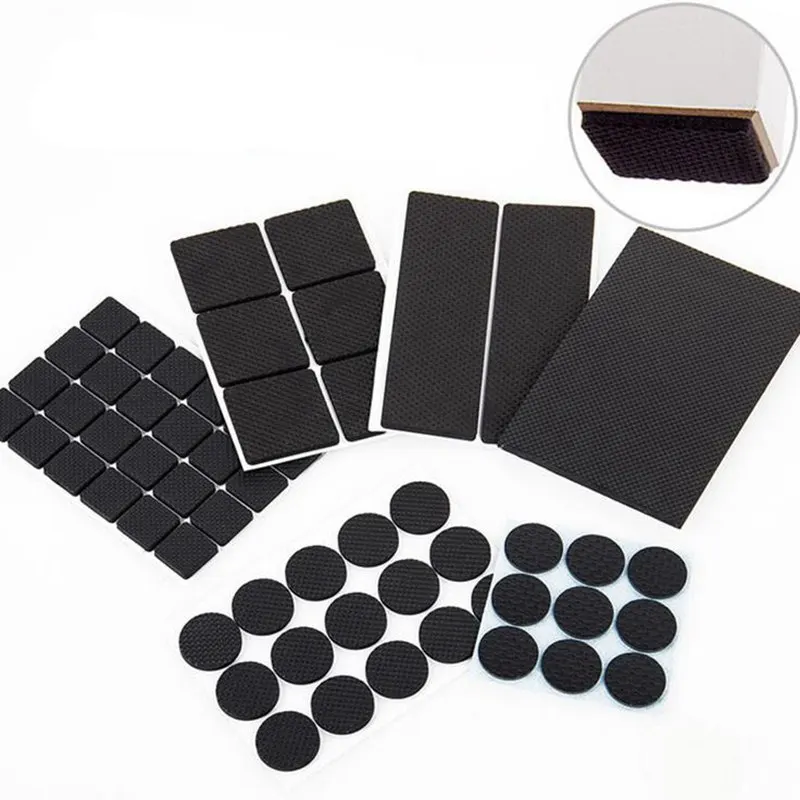 2-48PCS Self Adhesive Furniture Leg Feet Rug Felt Pads Anti Slip Mat Bumper Damper For Chair Table Protector Hardware