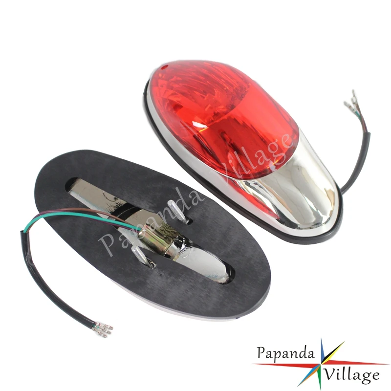 Motorcycle Rear Running Stop Brake Taillight Red Lamp Universal For Honda Shadow VLX400 Magna250 Yamaha Suzuki Kawasaki Chopper