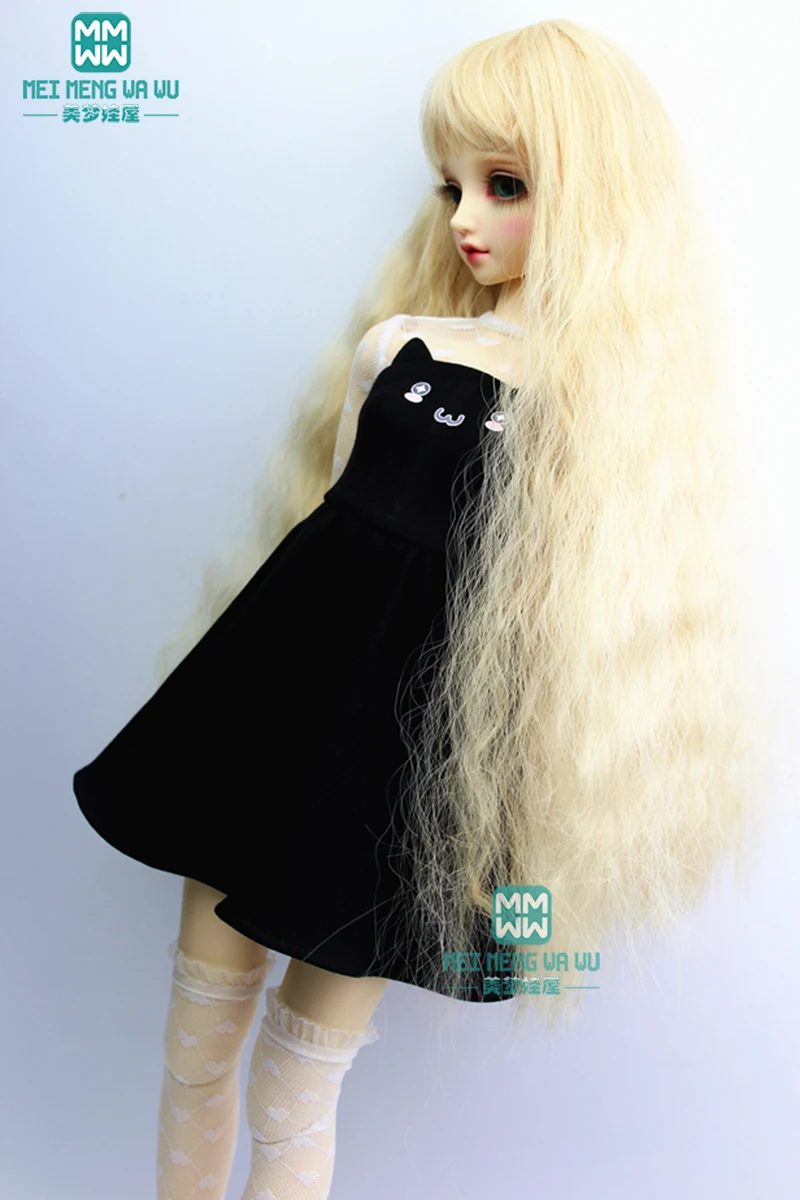 BJD doll clothes girl dress fits 1/3 BJD doll fashion black Cat ear quality temperament dress