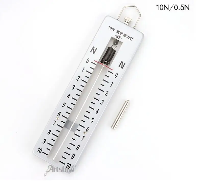 Large metal dynamometer 10N J14011 aluminium alloy spring dynamometer teacher demonstration physical laboratory equipment