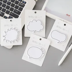 Kawaii Stationery Memo Pads Cute Dialog Box Paper Sticker Sticky Note Page Marker Planner for Kids School Supplies