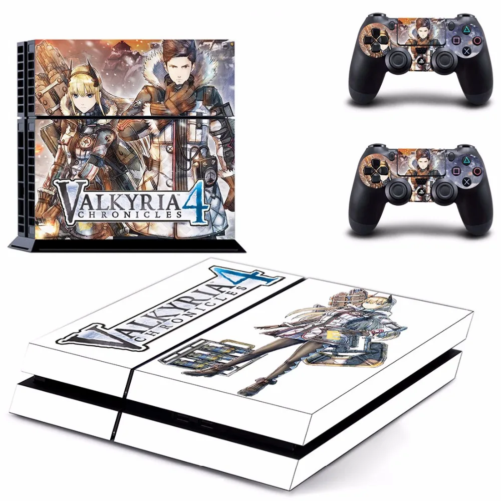 Game Valkyria Chronicles 4 PS4 Skin Sticker Decal For Sony PlayStation 4 Console and 2 Controllers PS4 Skins Sticker Vinyl