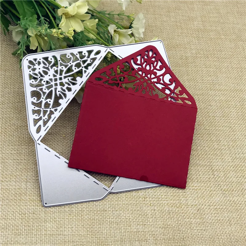 Rectangle Envelope Pocket Metal Cutting Dies for DIY Scrapbooking Album Paper Cards Decorative Crafts Embossing Die Cuts