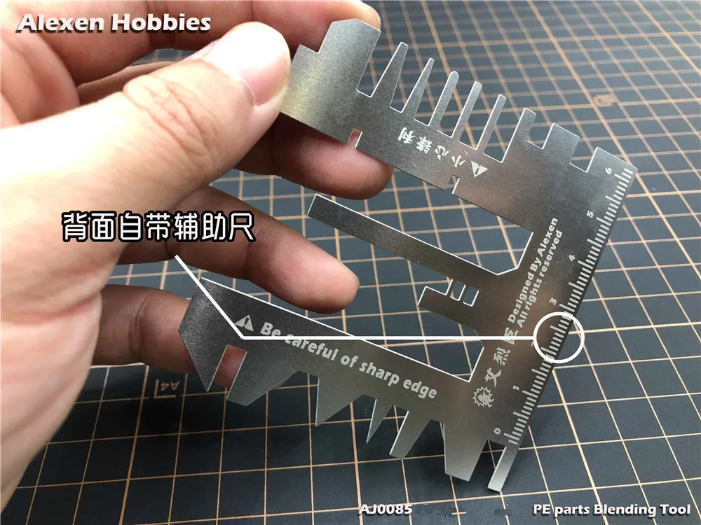 for Gundam Model Tanks Ships Photo Etched Parts Bender Bending Tool Hand Pressure Auxiliary Ruler