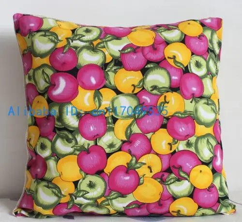 

Pillowcase 1PCS 19 inch (50cm*50cm) Apple Fruits Print Cotton Pillow Cover Wholesale P118