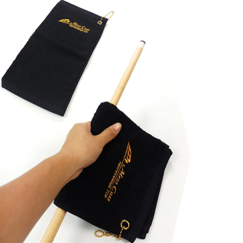 New Billiards Pool Cue Towel black 100% cotton Snooker Towel Billiard Accessories Multifunction Rod wiping Cloth Cleaning