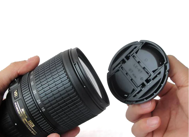 62mm obiettivo anteriore cap cappuccio della copertura snap-on con cavo per nikon lens