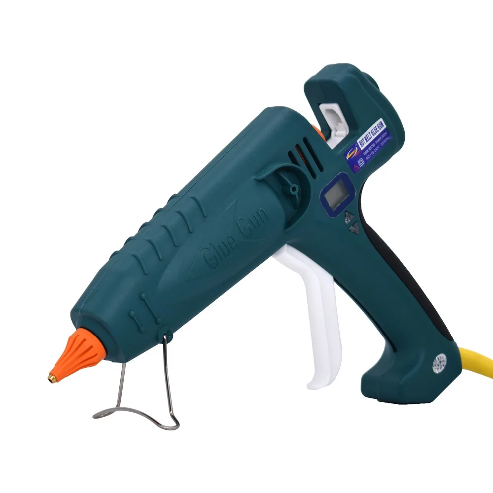 Pistola de pegamento de fusión en caliente, termostato de fabricación Industrial de alta potencia, temperatura ajustable, pantalla Digital, uso, barra de pegamento de 11mm, 500W