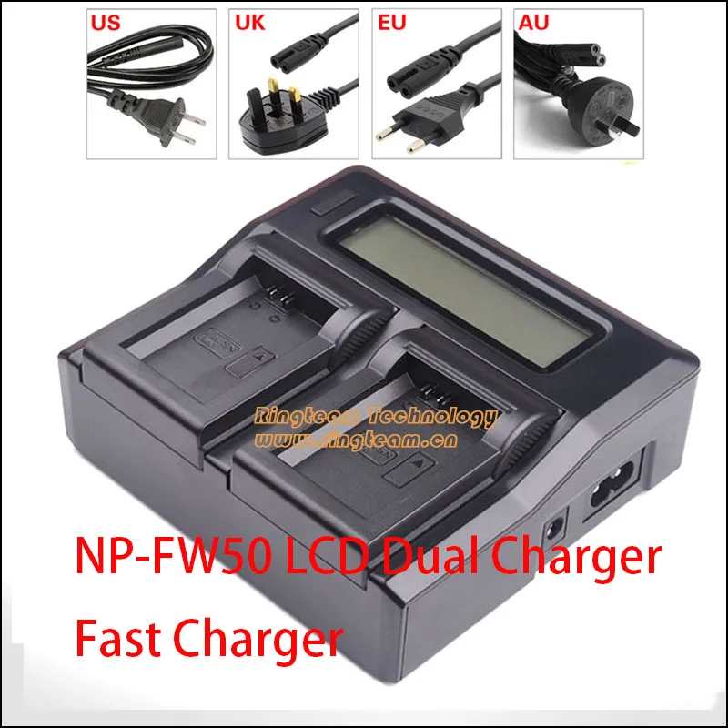 

NP-FW50 FW50 Dual Channel Battery Charger for Sony NEX-F3K NEX-5 NEX-5A NEX-5C NEX-5D NEX-5H NEX-5T NEX-6 NEX-6L NEX-6Y