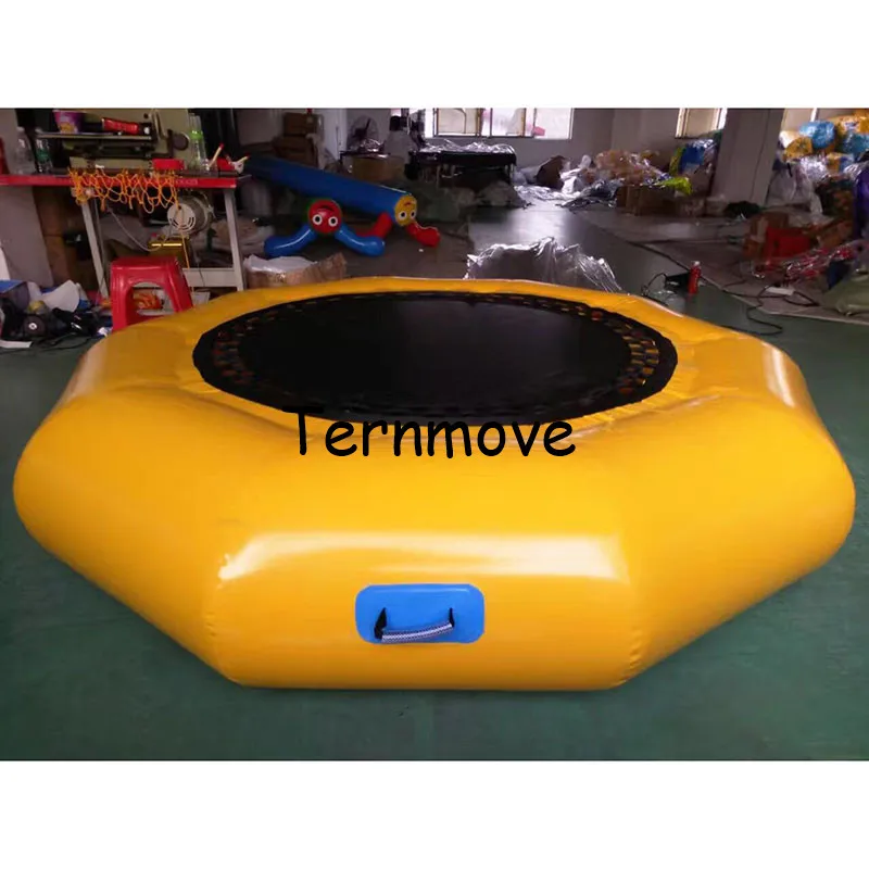 Trampolín de agua inflable, trampolín de salto, rebotador de agua inflable