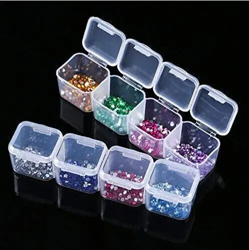 4/56 Lattices 5D DIY Diamond Painting Drill Box Jewelry Box Rhinestone Embroidery Crystal Bead Organizer Storage Case Container