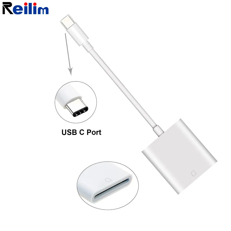 Reilim type c otg phone adapter SD card usb c adaptador tipo c camera photo splitters for ipad pro Cell Phone Samsung Galaxy