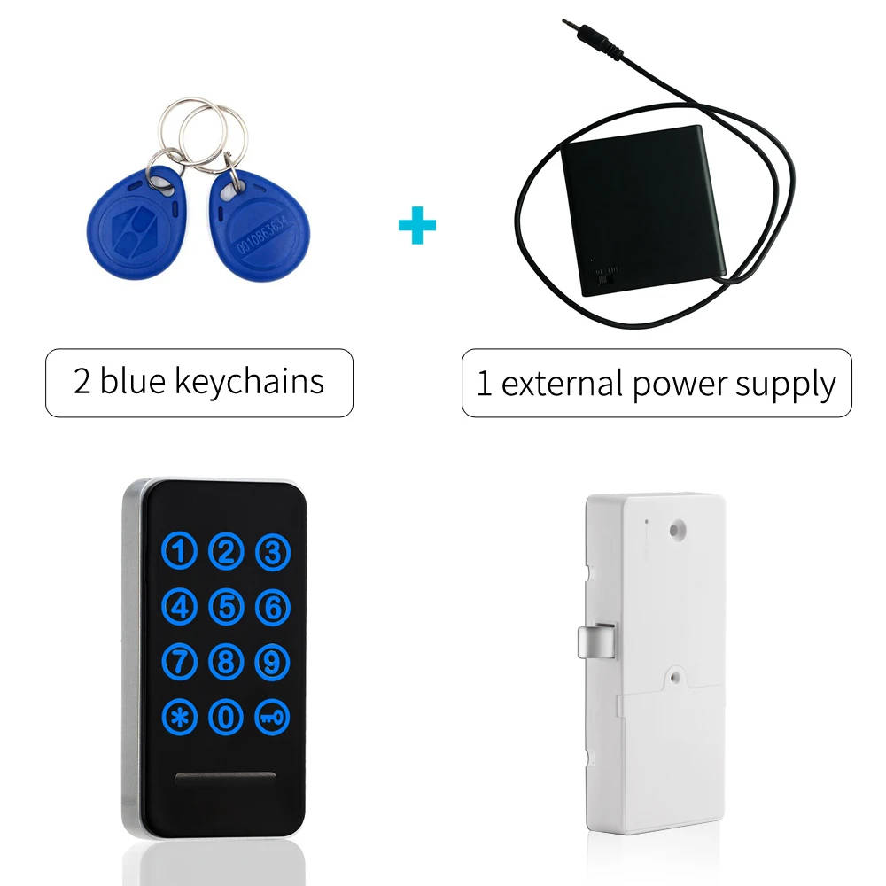 125khz Digital Electronic Keypad Cabinet Locks for lockers keyless gym locker changing room locker in SILVER color