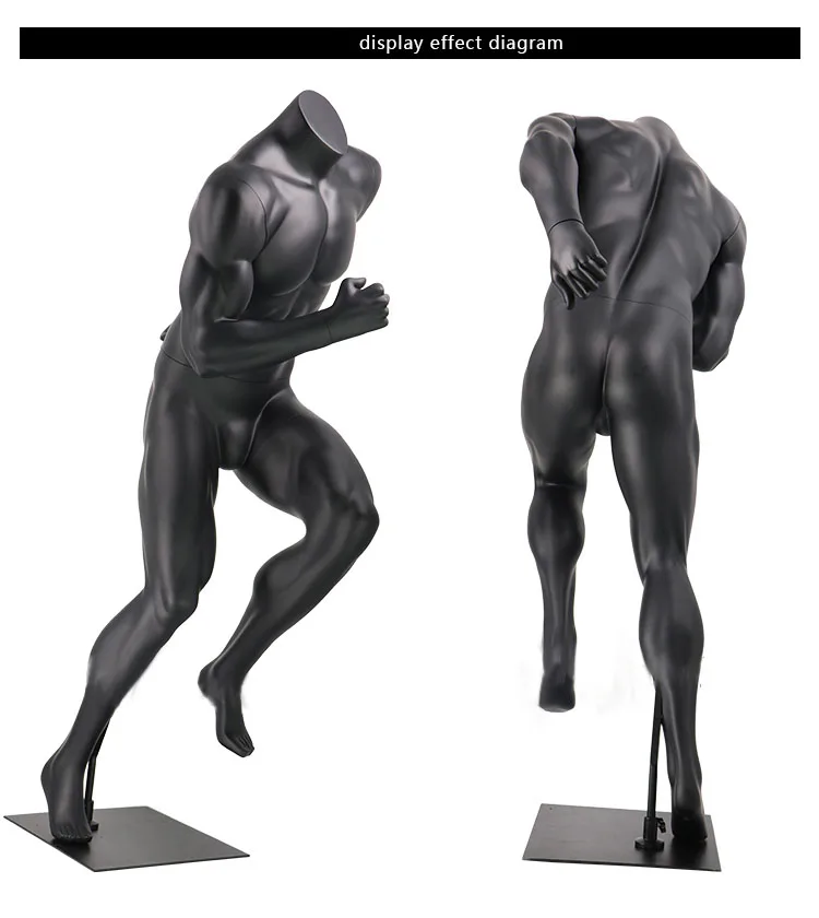 Best Large Muscle Mannequin Projects 3D Model Male Whole Body Sports Running Dummy Customized