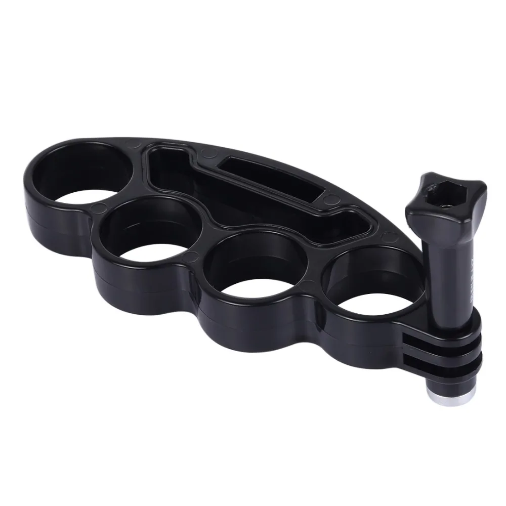 PULUZ Handheld Plastic Knuckles Fingers Grip Ring Monopod Tripod Mount with Thumb Screw for GoPro Hero12 Black 11 10/ Insta360