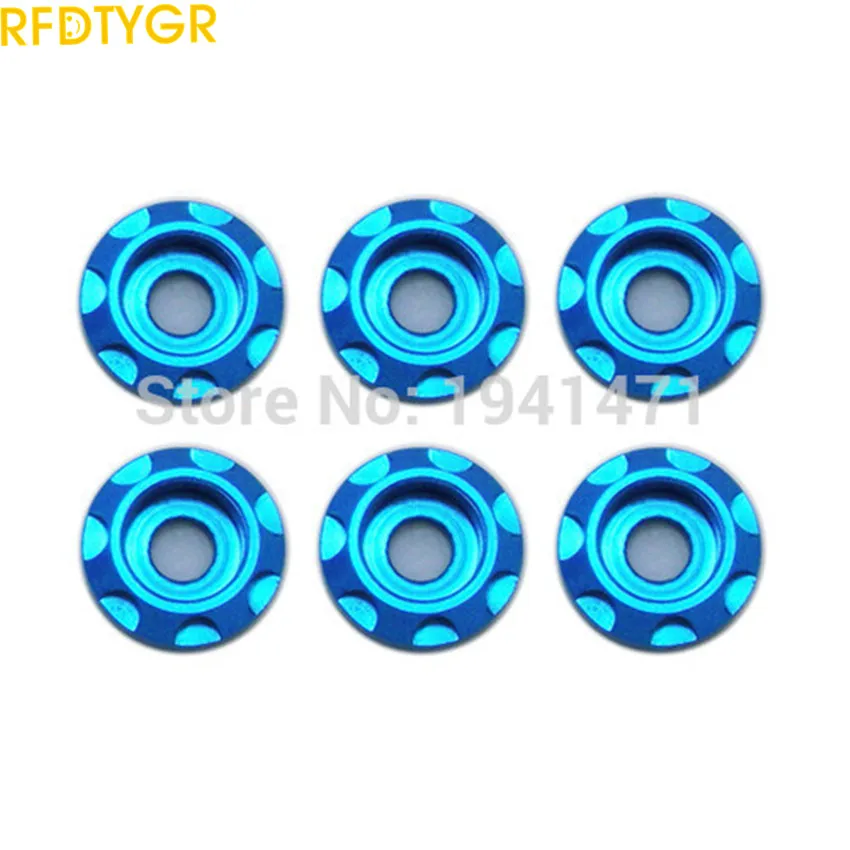 RFDTYGR Aluminum Colored Screw Gasket  Orz Gasket Customed Parts ForTamiya MINI4WD Aluminu Colored Screw Gasket 94946  50Pcs/lot