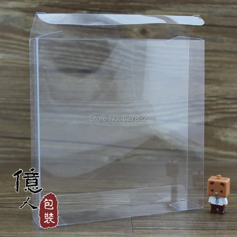 50pcs15X15X3CM Clear PVC Birthday Gift Box Wedding Favor Boxes Chocolate Candy Boxes Event Sweet Candy Box Free Shipping