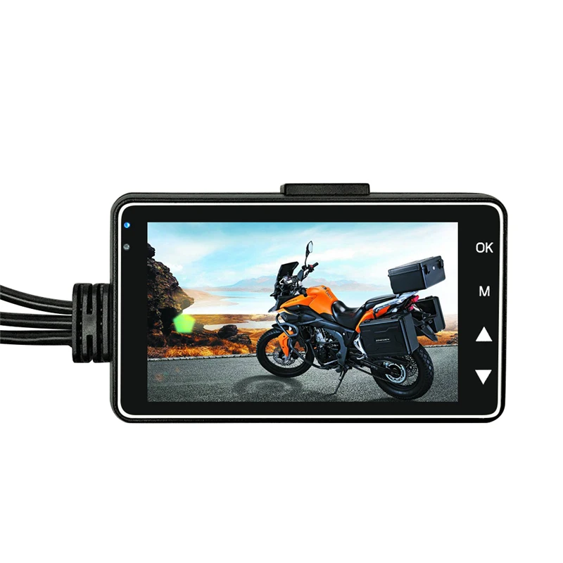 Motorcycle Camera DVR Motor Dash Cam with Special Dual-track Front Rear Recorder Motorbike Electronics KY-MT18