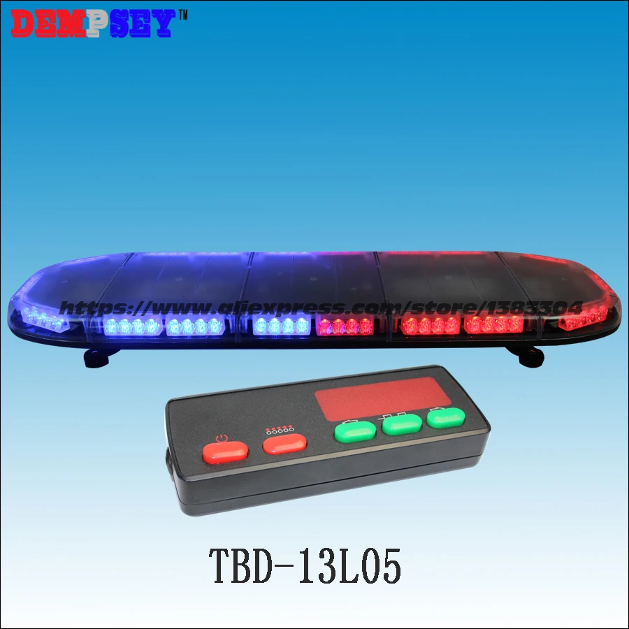 

TBD-13L05 High quality 41''Red/Blue LED lightbar,super bright,Police/Ambulance/Emergency Car roof Flashing 1.2M warning lightbar