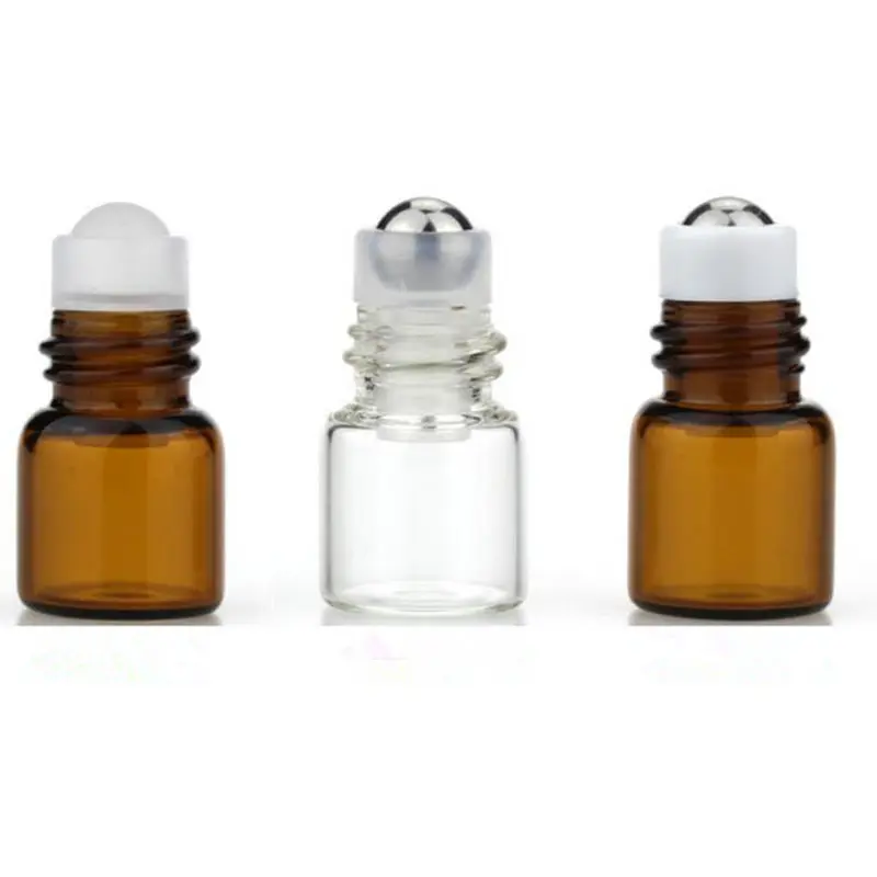 1ml Mini roll on roller bottles for essential oil roll-on refillable perfume bottle deodorant container