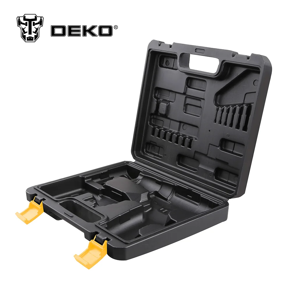 DEKO Original BMC Plastic Box Tool Case for 12V Cordless Drill GCD12DU3 not include Cordless Drill