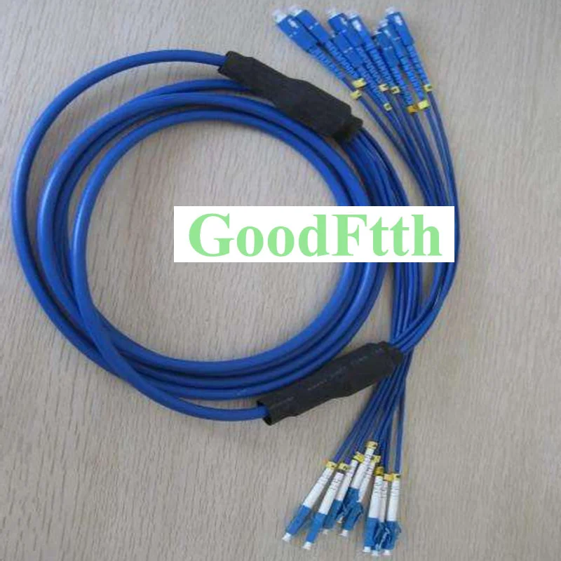 8 Core Fiber Armoured armored Patch Cord SC-LC UPC SM GoodFtth 10m 15m 20m 25m 30m 50m