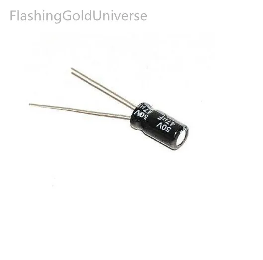 500pcs 47uF 50V Radial Electrolytic Capacitor 6.3 x 12mm  best quality New origina