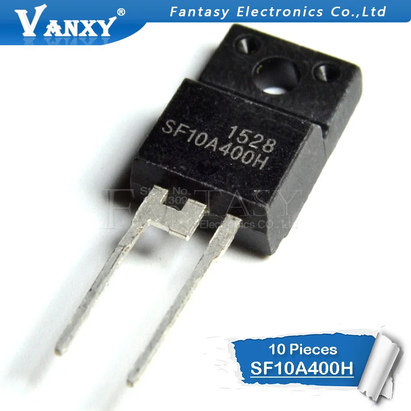 10Pcs SF10A400H TO-220F SF10A400 SF10A600H SF10A600 SF10A300H SF10A300