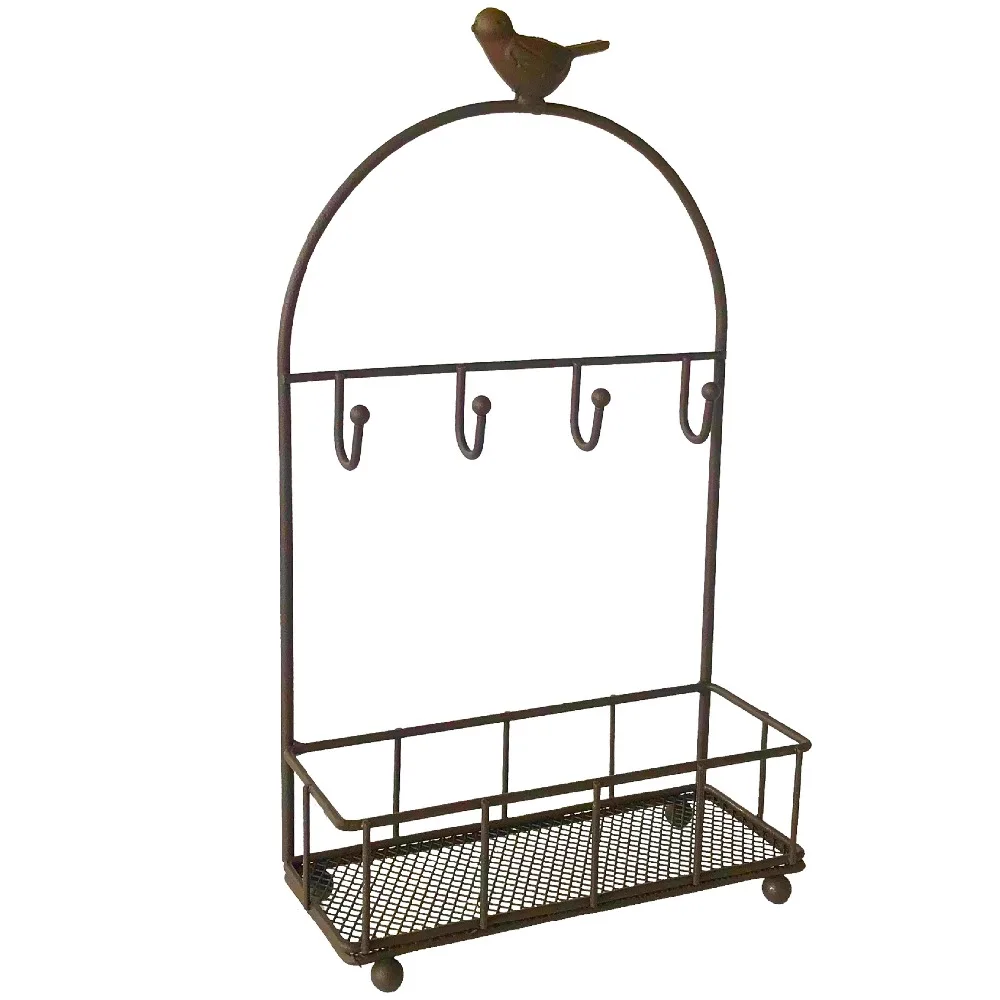 

Creative Wrought Iron Door Porch Key Storage Tray Decoration Shoe Cabinet Desktop Jewelry Hook Storage Rack