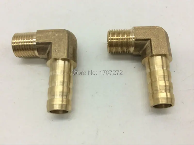 

free shipping 6mm Hose Barb x 1/8" inch Male BSP Thread Elbow Brass Barbed Fitting Coupler Connector Adapter