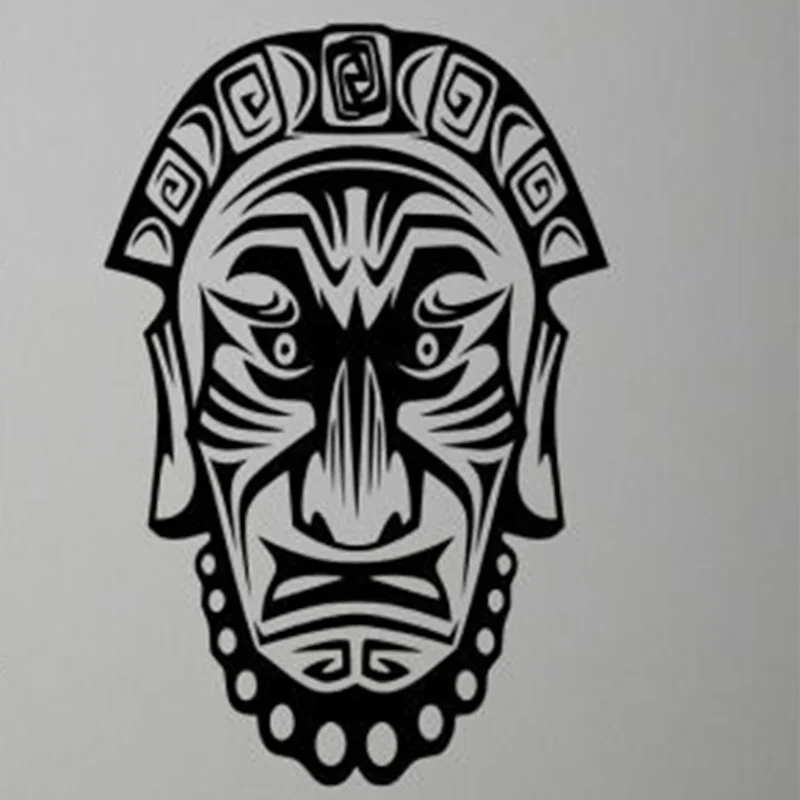 

The Old Africa Mask Wall Decals and Stickers, Exotic A Lot of Colors are Suitableaderboard for All Kinds of Rooms