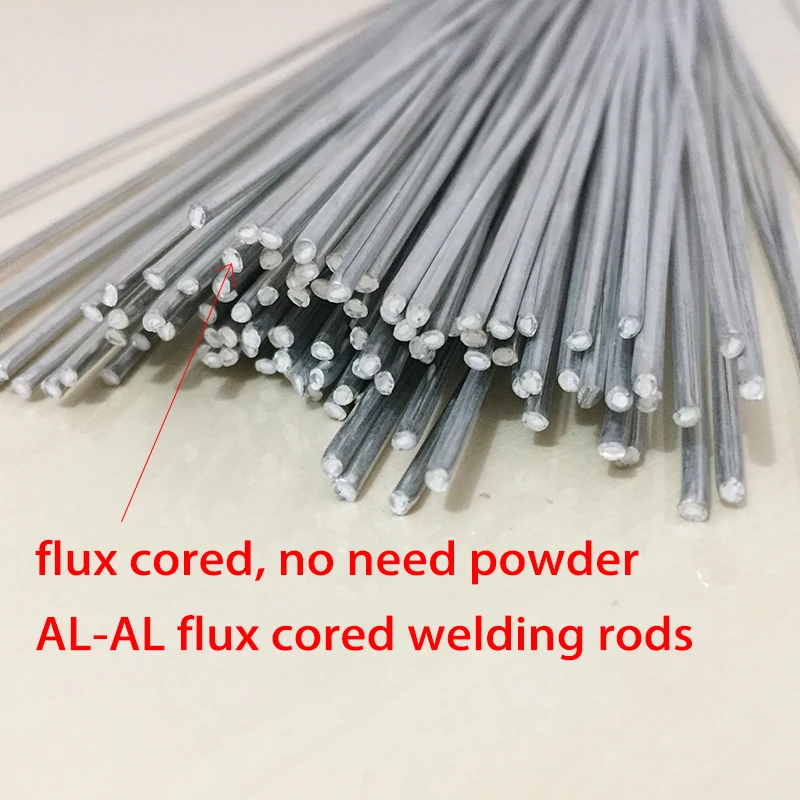 50PCS Dia. 2mm Aluminum Silicon Flux-cored Brazing Rods Al-Al Welding Wire