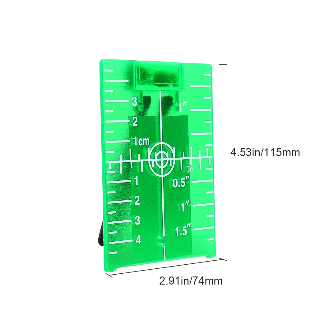 Huepar Magnetic Laser Target Board Card Plate for Self-levelling Green Laser Level Target Plate 11.5cmx7.4cm Level Accessories