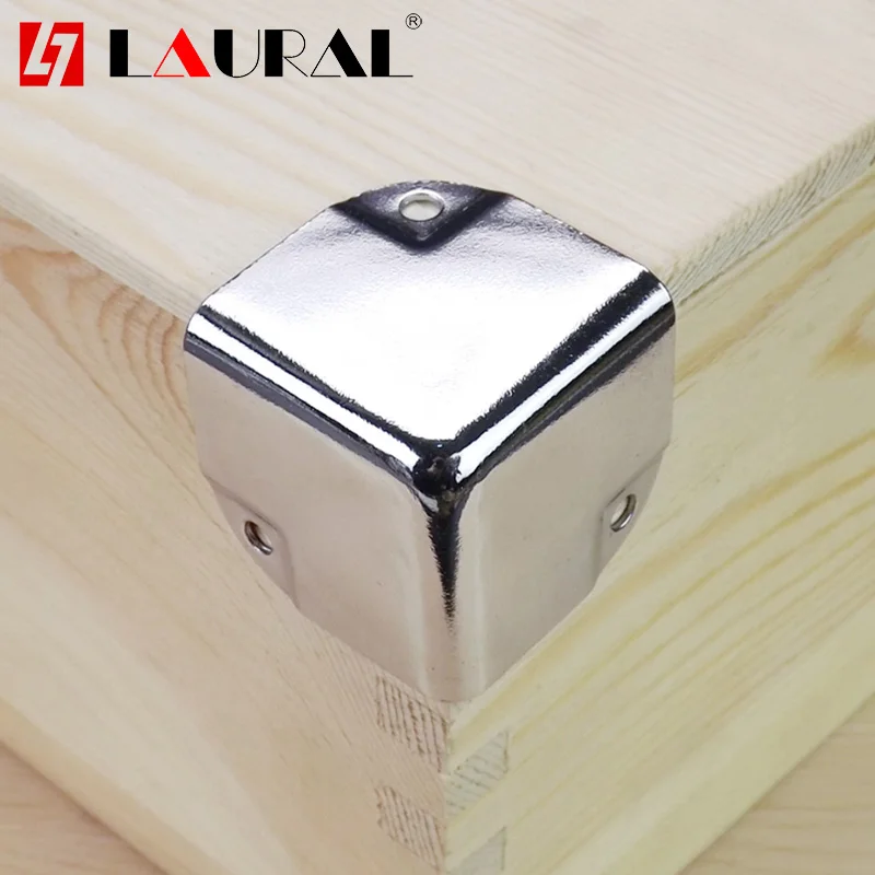 8pcs Furniture Wrap Angle  Large Metal Square Edging Tool Aluminum Alloy Box Pressure Angle Three Bread Corner Protection Angle