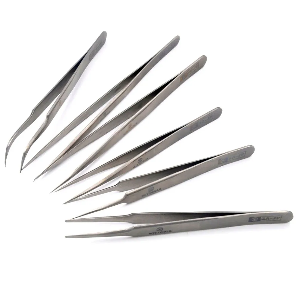 1pcs WiTiXX TA Series Tweezers Mobile Phone Watch Repair Tools Anti-acid Super Sharp Forceps Holding Small Items