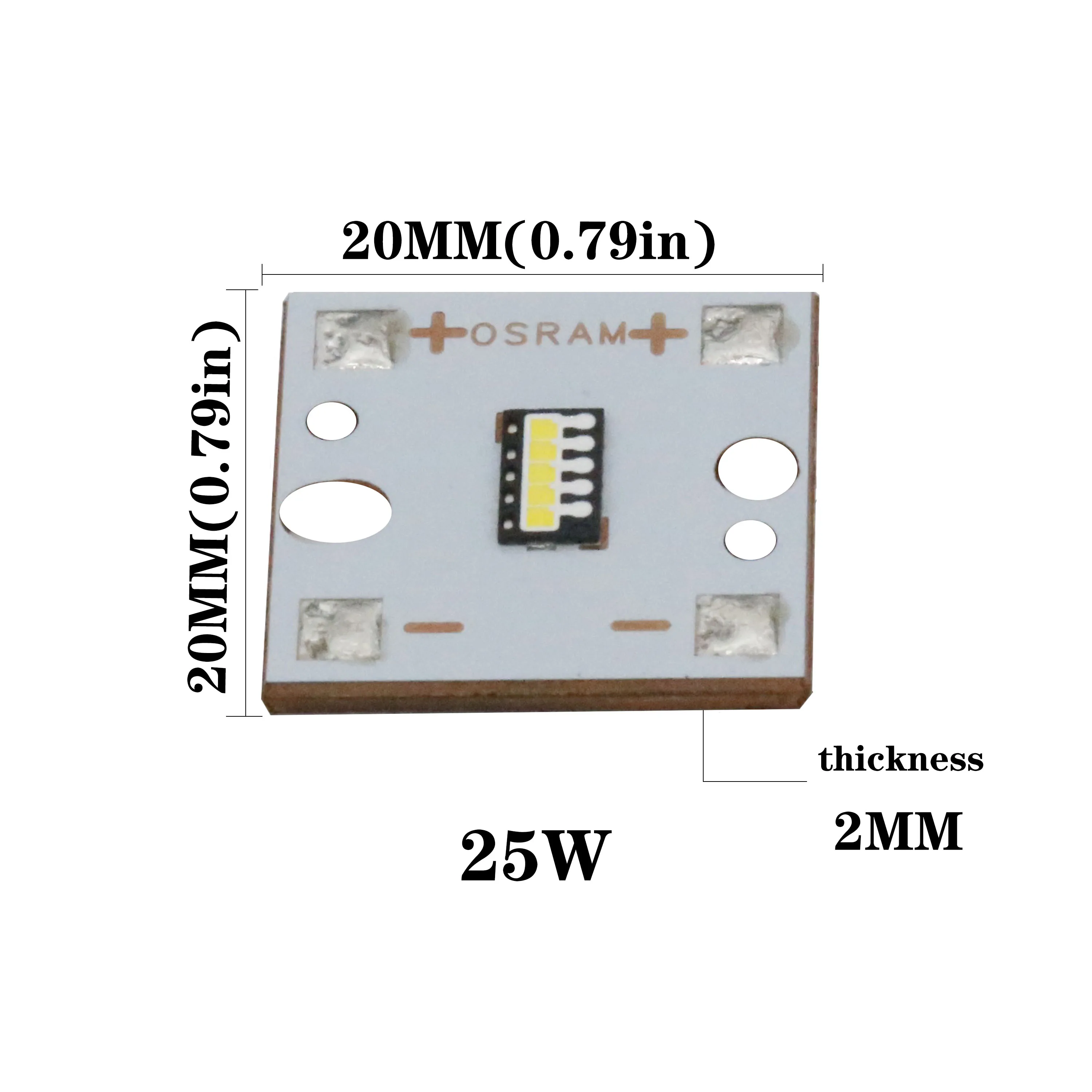 Coolwhite-Cuentas de lámpara LED súper brillantes, 20W, 15W, 25W, tubo PCB, sustrato de cobre para faros automotrices, bricolaje