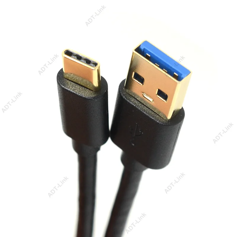 1 Pcs USB 3.1 Tipe C USB-C Male Konektor Standar USB 3.0 Tipe A MALE Kabel Data 3A Cepat kabel Pengisian untuk Typec Perangkat Baru