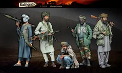 Unpainted Kit  1/ 35 Afghan Rebels Big Set 5 figures   figure Historical  Figure Resin  Kit