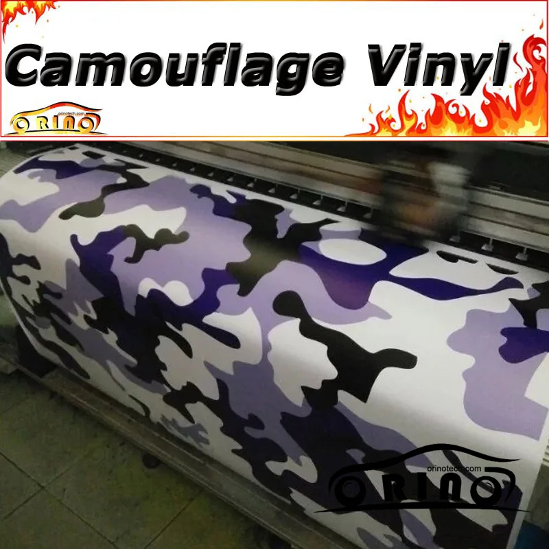 

Purple Black White Camouflage Vinyl Car Wrap Foil Motorcycle Truck Car Body Wrapping Sticker with Air Release